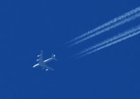UNKNOWN - KC-135 flys over Columbine High School Littleton Colorado. - by Bluedharma