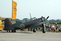 SE-BYH @ EKRK - Original Saab B17 bomber, owned by the Swedish Air Force Museum (Flygvapenmuseum).
