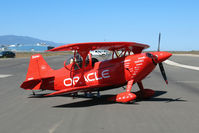 N260SP @ KIC - Vibrantly-painted ORACLE/Tutima 1981 Oliver Steven R PITTS S-2S @ Mesa Del rey (King City) Municipal Airport, CA - by Steve Nation