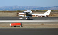 N737PZ @ PAO - 1977 Cessna 172N touch down @ Palo Alto Airport, CA - by Steve Nation