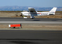 N3504P @ SQL - 2001 Cessna 172R (watch that crosswind!) @ San Carlos Airport, CA - by Steve Nation