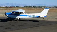 N9328H @ SQL - 1975 Cessna 172M holding @ San Carlos Airport, CA - by Steve Nation