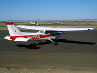 N61964 @ SQL - 1975 Cessna 172M holding @ San Carlos Airport, CA - by Steve Nation