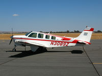 N3089Z @ PRB - International Boondoggle (someone has a sense of humor!) 1987 Beech A36 @ Paso Robles Municipal Airport, CA - by Steve Nation