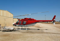 N59553 @ PRB - Sinton Helicopters 1974 Bell 206B with crop spraying pack removed at end of day @ Paso Robles Municipal Airport, CA - by Steve Nation