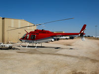 N59553 @ PRB - Sinton Helicopters 1974 Bell 206B with crop spraying pack removed at end of day @ Paso Robles Municipal Airport, CA - by Steve Nation