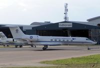 HAF-678 @ EGGW - Greek Air Force Gulfstream 5 at Luton in 2006 - by Terry Fletcher