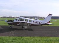 G-BYSP @ EGBW - PA-28 taxiing at Wellesbourne