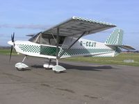 G-CCJT @ EGBL - SkyRanger in striking colour scheme at Long Marston - by Simon Palmer