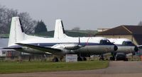 VH-AHL @ EGMC - A pair of ex Australian HS748 at Southend shortly after their ferry flight in 2005