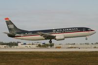 N428US @ KMIA - US Airways 737-400 - by Andy Graf-VAP