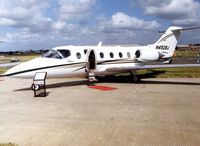 N492BJ @ EGLF - Photographed during Farnborough Air Show 1998 week - by Terry Fletcher