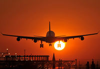 LV-BMT @ LEBL - Amazing sunset for this A343 Aerolineas Argentinas... - by Jorge Molina