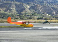 N6230L @ SZP - 1964 Schweizer SGU 2-22E Glider landing roll Rwy 22 - by Doug Robertson