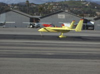 N8EZ @ SZP - 1989 MacCauley LONG EZ canard, Lycoming O-235, takeoff roll Rwy 22 - by Doug Robertson