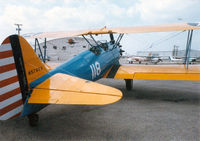 N57852 @ ADS - Stearman at Addison - Former N57852 currently flying in Europe