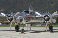 N6123C @ LOWI - Red Bull (The Flying Bulls) North American B25 Mitchell - by Thomas Ramgraber-VAP