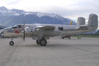 N6123C @ LOWI - Red Bull (The Flying Bulls) North American B25 Mitchell - by Thomas Ramgraber-VAP