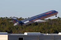 N9615W @ RDU - American Airlines N9615W (FLT AAL425) climbing out from RWY 5L enroute to Chicago O'Hare Int'l (KORD). - by Dean Heald