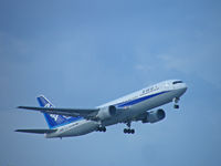 JA602A @ ROAH - Boeing 767-381/ANA/Departing Naha