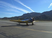 N4995C @ SZP - 1949 North American T-6G TEXAN 'Thirsty Girl', P&W R-1340 600 Hp, taxi to Rwy 04 - by Doug Robertson