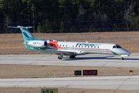 N11187 @ RDU - ExpressJet N11187 (FLT BTA501) from San Antonio Int'l (KSAT) starting to exit RWY 5L after landing.
