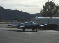 N5814Y @ SZP - 1985 Mooney M20J 201, Lycoming IO-360-A&C 200 Hp, refueling - by Doug Robertson