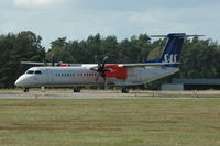 LN-RDC @ ESDF - LN-RDC at runway of Kallinge airfield, Sweden - by Henk van Capelle