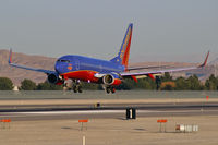 N279WN @ KLAS - Southwest Airlines - 'Summer of Love' - Beatles - 'Cirque Du Soleil - Mirage, Las Vegas' / 2007 Boeing 737-7H4 - by Brad Campbell