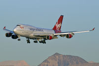 G-VLIP @ KLAS - Virgin Atlantic Airways - 'Hot Lips' / 2001 Boeing 747-443 - by Brad Campbell