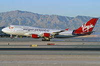 G-VLIP @ KLAS - Virgin Atlantic Airways - 'Hot Lips' / 2001 Boeing 747-443 - by Brad Campbell