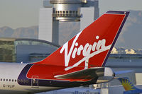 G-VLIP @ KLAS - Virgin Atlantic Airways - 'Hot Lips' / 2001 Boeing 747-443 - by Brad Campbell