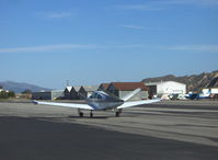 N5068C @ SZP - 1950 Beech B35 BONANZA, Continental E-185-8 196 Hp for one minute @2,450 rpm, taxi to Rwy 22 - by Doug Robertson
