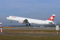 HB-IOC @ LSZH - Take off just in front our parking spot - by Alex Smit