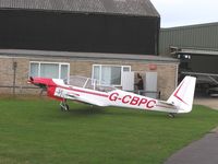 G-CBPC @ EGSP - RF5B Sperber with wings folded at Sibson