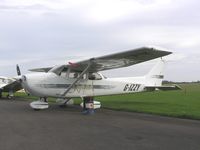G-IZZY @ EGBT - Cessna 172 tied down at Turweston - by Simon Palmer
