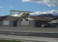 N88EH @ SZP - 1979 Hooper EAA BIPLANE Model P, 'Woodstock', Lycoming O-290 135 Hp, takeoff climb Rwy 04 - by Doug Robertson