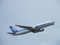 JA8567 @ ROAH - Boeing 767-381/ANA/Departing Naha - by Ian Woodcock