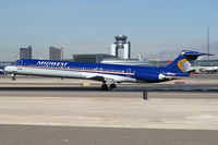N823ME @ KLAS - Midwest Airlines / 1989 McDonnell Douglas MD-88 - by Brad Campbell
