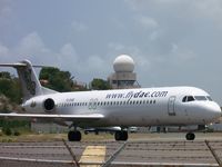 PJ-DAB @ SXM - Dutch Antilles Express  Fokker 100