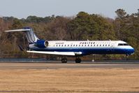 N522LR @ ORF - United Express (Operated by Mesa Airlines) N522LR (FLT ASH7238) from Washington Dulles Int'l (KIAD) landing on RWY 23.