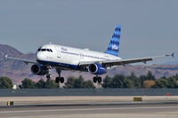 N643JB @ KLAS - jetBlue Airways - 'Blue Jersey' / 2006 Airbus A320-232 - by Brad Campbell