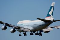 B-HOS @ CYVR - Cathay Pacific coming from Hong Kong in final approach - by Michel Teiten ( www.mablehome.com )