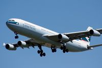 B-HXE @ CYVR - Cathay Pacific arriving at Vancouver - by Michel Teiten ( www.mablehome.com )