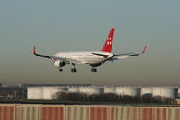 HB-IEE @ EBBR - several seconds before touching rwy 25L - by Daniel Vanderauwera