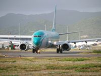 PH-HSX @ SXM - Caribbean Airlines B 737-8Q8 (BWIA Airlines) - by AustrianSpotter