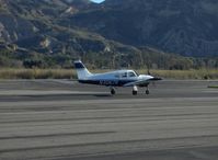 N3067R @ SZP - 1969 Piper PA-28R-200 ARROW 200, Lycoming IO-360-B1E 200 Hp, touchdown Rwy 22 - by Doug Robertson