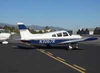 N3067R @ SZP - 1969 Piper PA-28R-200 ARROW 200, Lycoming IO-360-B1E 200 Hp, to transient tiedown - by Doug Robertson