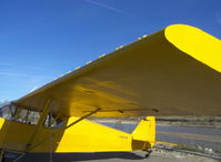 N3042M @ SZP - 1947 Piper PA-12 SUPER CRUISER, Lycoming O-360 180 Hp (field approval), operated unclowled, restricted class, wing vortex generators mod on extended length/area square tip high-lift wings - by Doug Robertson