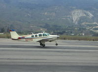 N2111Q @ SZP - 1969 Beech 36 BONANZA, Continental IO-550 300 Hp upgrade, takeoff Rwy 22, ceiling 900' broken - by Doug Robertson